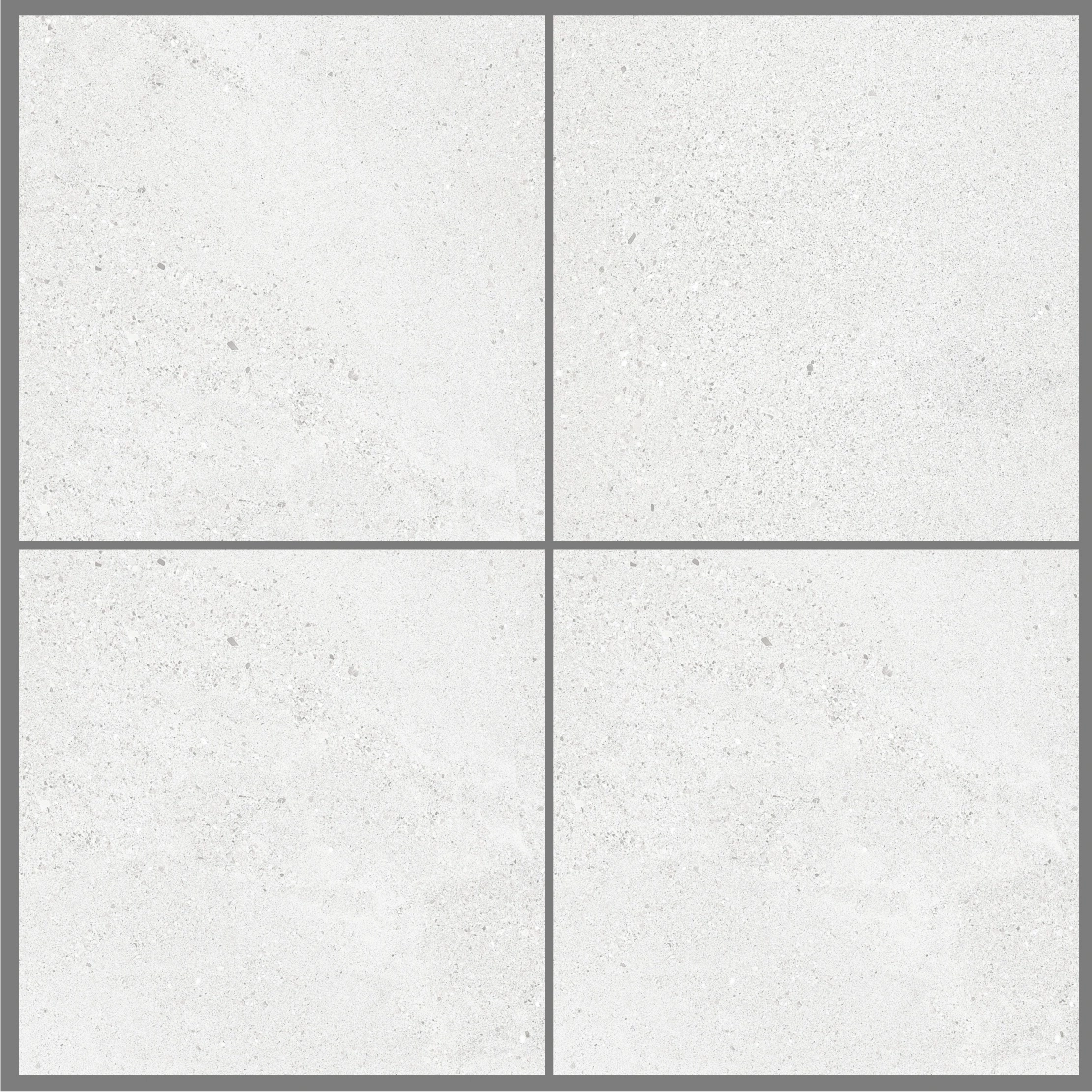 Matte tiles BETONICO BIANCO, 60x60 cm, SH
